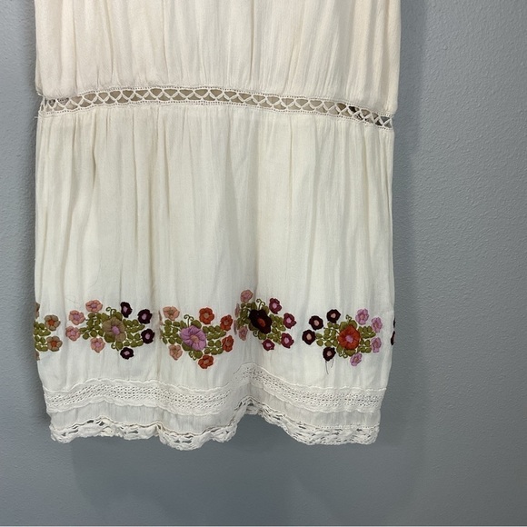 Tularosa Floral Embroidered Sleeveless London Slip Mini Dress Women's small D82 - Picture 4 of 11